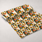 Retro Mod Collage Pattern 1 Fleece Fabric — fleece fabric unrolled bolt preview (mv-fleece-v1:bolt)