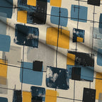 Retro Mod Collage Pattern 2 Fleece Fabric — fleece fabric folded close-up preview (mv-fleece-v1:lying)