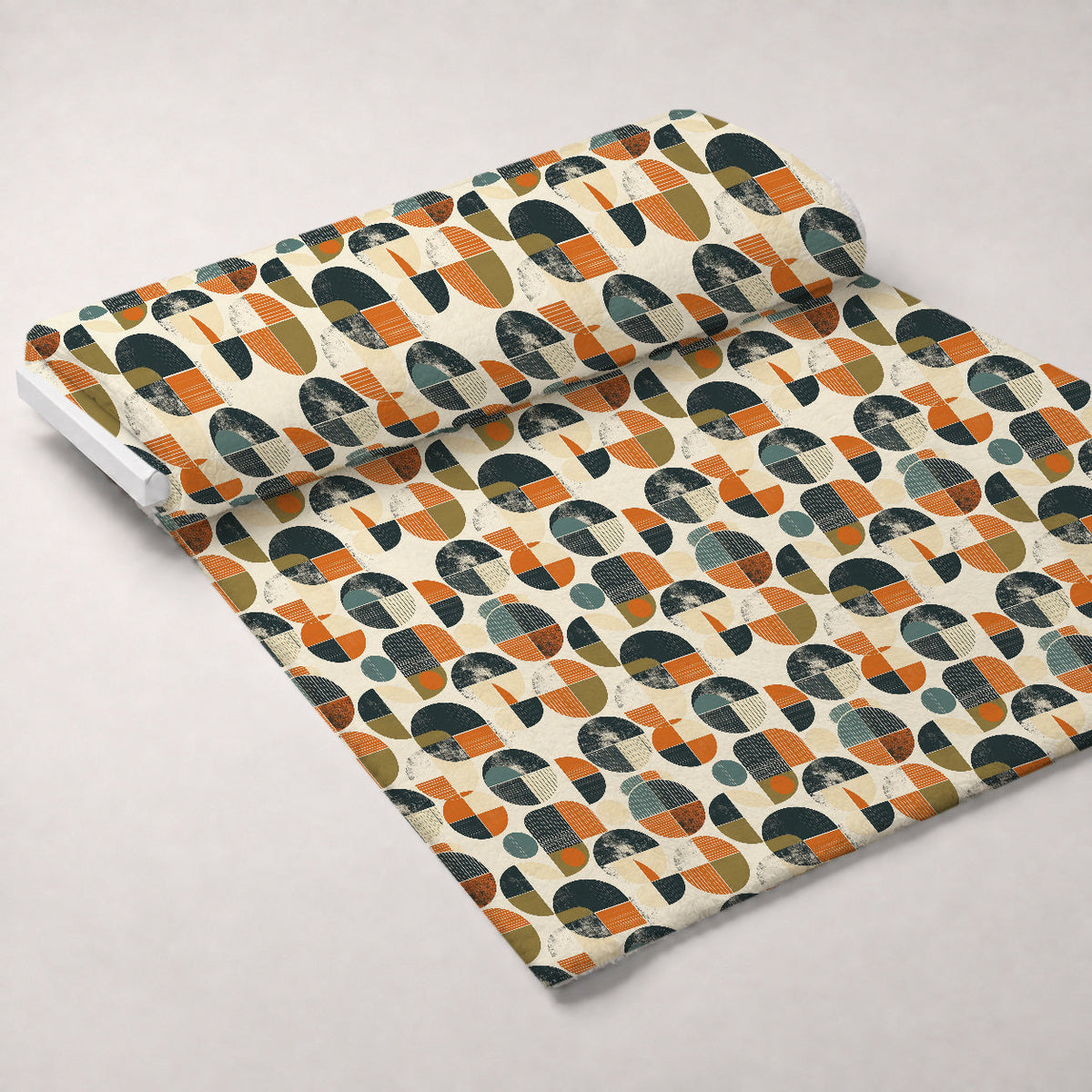 Retro Mod Collage Pattern 4 Fleece Fabric — fleece fabric unrolled bolt preview (mv-fleece-v1:bolt)