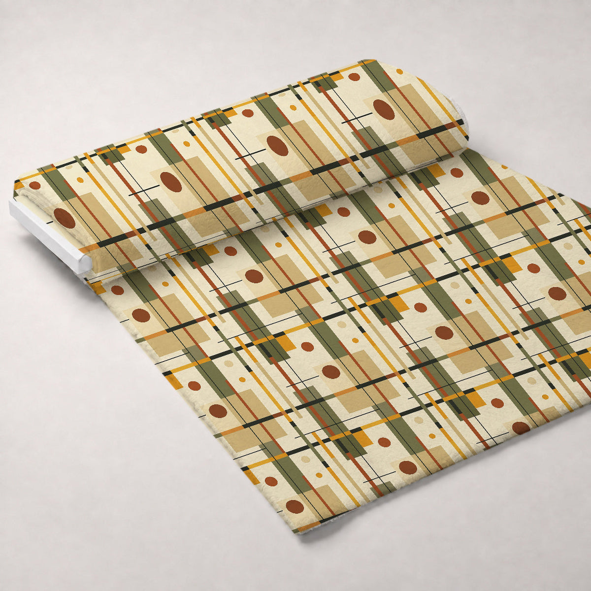 Retro Mod Collage Pattern 6 Fleece Fabric — fleece fabric unrolled bolt preview (mv-fleece-v1:bolt)