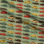 Retro Rides Pattern 2 Fleece Fabric — fleece fabric folded close-up preview (mv-fleece-v1:lying)