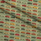 Retro Rides Pattern 4 Fleece Fabric — fleece fabric folded close-up preview (mv-fleece-v1:lying)
