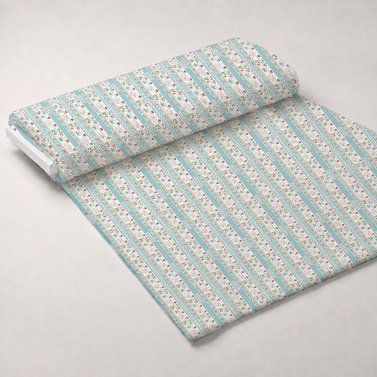 Ribbon Orchard Pattern 13 Fleece Fabric — fleece fabric unrolled bolt preview (mv-fleece-v1:bolt)
