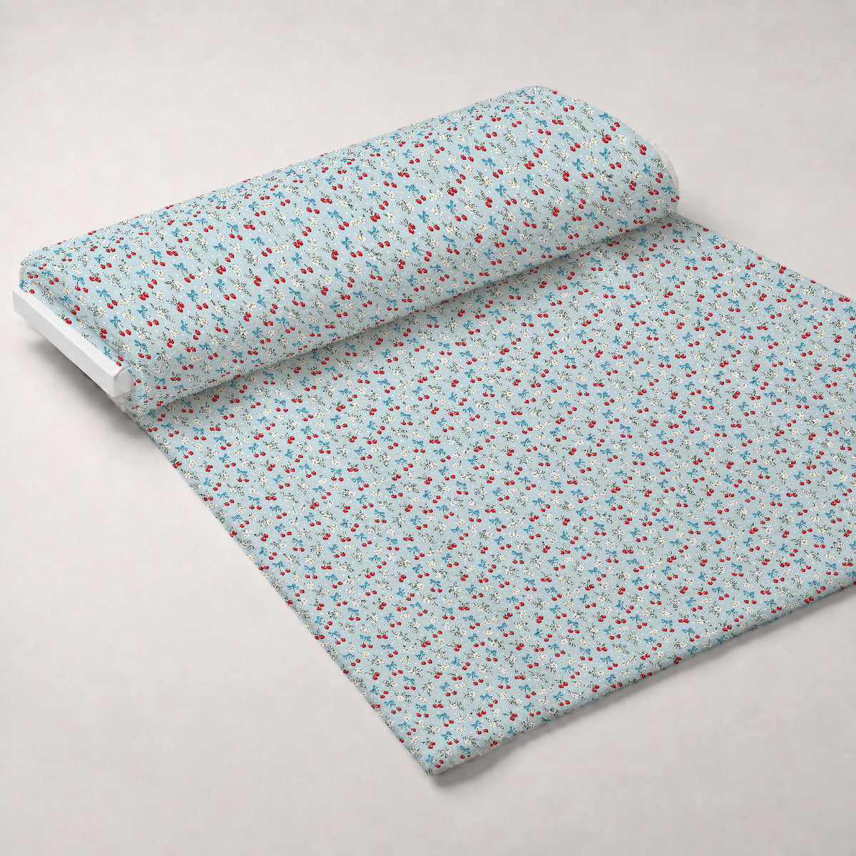 Ribbon Orchard Pattern 7 Fleece Fabric — fleece fabric unrolled bolt preview (mv-fleece-v1:bolt)