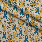 Ribbons of Hope Pattern 12 Fleece Fabric — fleece fabric folded close-up preview (mv-fleece-v1:lying)