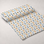 Ribbons of Hope Pattern 15 Fleece Fabric — fleece fabric unrolled bolt preview (mv-fleece-v1:bolt)