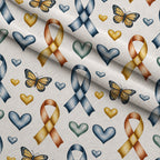Ribbons of Hope Pattern 15 Fleece Fabric — fleece fabric folded close-up preview (mv-fleece-v1:lying)