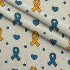 Ribbons of Hope Pattern 27 Fleece Fabric — fleece fabric folded close-up preview (mv-fleece-v1:lying)