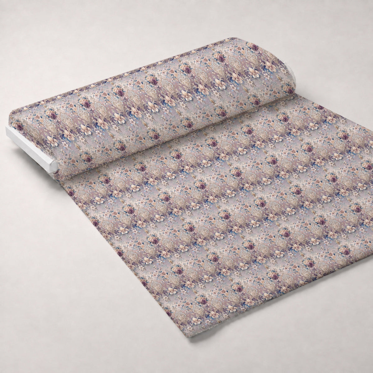 Rococo Blooms Pattern 104 Fleece Fabric — fleece fabric unrolled bolt preview (mv-fleece-v1:bolt)