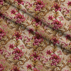 Rococo Blooms Pattern 112 Fleece Fabric — fleece fabric folded close-up preview (mv-fleece-v1:lying)