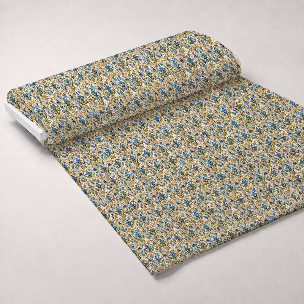 Rococo Blooms Pattern 115 Fleece Fabric — fleece fabric unrolled bolt preview (mv-fleece-v1:bolt)