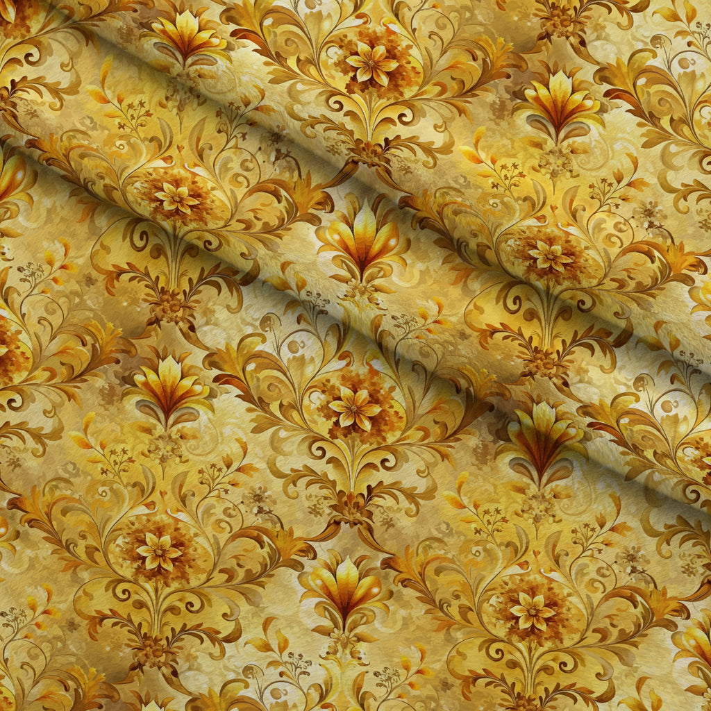 Rococo Blooms Pattern 116 Fleece Fabric — fleece fabric folded close-up preview (mv-fleece-v1:lying)
