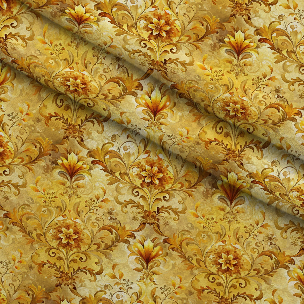 Rococo Blooms Pattern 116 Fleece Fabric — fleece fabric folded close-up preview (mv-fleece-v1:lying)