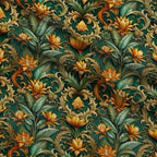 Rococo Blooms Pattern 125 Fleece Fabric — fleece fabric folded close-up preview (mv-fleece-v1:lying)