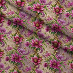 Rococo Blooms Pattern 140 Fleece Fabric — fleece fabric folded close-up preview (mv-fleece-v1:lying)