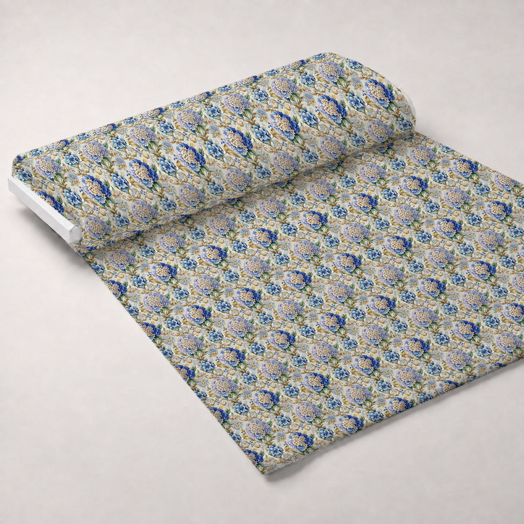 Rococo Blooms Pattern 150 Fleece Fabric — fleece fabric unrolled bolt preview (mv-fleece-v1:bolt)
