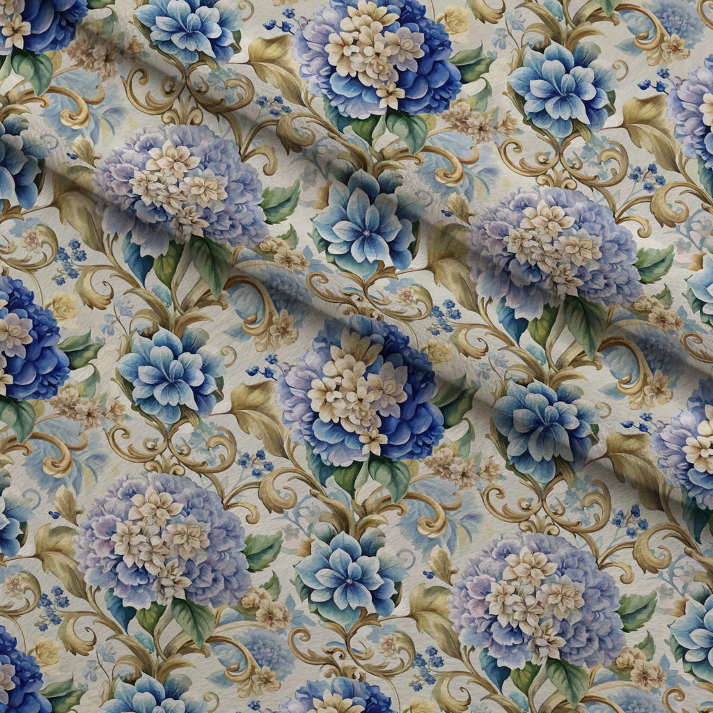 Rococo Blooms Pattern 150 Fleece Fabric — fleece fabric folded close-up preview (mv-fleece-v1:lying)