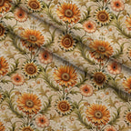 Rococo Blooms Pattern 17 Fleece Fabric — fleece fabric folded close-up preview (mv-fleece-v1:lying)