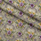 Rococo Blooms Pattern 170 Fleece Fabric — fleece fabric folded close-up preview (mv-fleece-v1:lying)