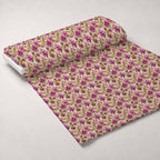 Rococo Blooms Pattern 182 Fleece Fabric — fleece fabric unrolled bolt preview (mv-fleece-v1:bolt)
