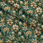 Rococo Blooms Pattern 20 Fleece Fabric — fleece fabric folded close-up preview (mv-fleece-v1:lying)