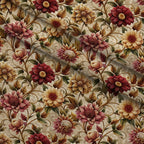 Rococo Blooms Pattern 21 Fleece Fabric — fleece fabric folded close-up preview (mv-fleece-v1:lying)