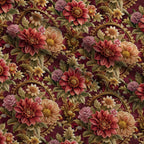 Rococo Blooms Pattern 22 Fleece Fabric — fleece fabric folded close-up preview (mv-fleece-v1:lying)