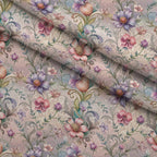 Rococo Blooms Pattern 232 Fleece Fabric — fleece fabric folded close-up preview (mv-fleece-v1:lying)