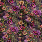 Rococo Blooms Pattern 29 Fleece Fabric — fleece fabric folded close-up preview (mv-fleece-v1:lying)