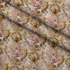 Rococo Blooms Pattern 33 Fleece Fabric — fleece fabric folded close-up preview (mv-fleece-v1:lying)