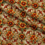Rococo Blooms Pattern 41 Fleece Fabric — fleece fabric folded close-up preview (mv-fleece-v1:lying)