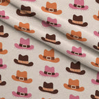 Rodeo Blooms Pattern 2 Fleece Fabric — fleece fabric folded close-up preview (mv-fleece-v1:lying)