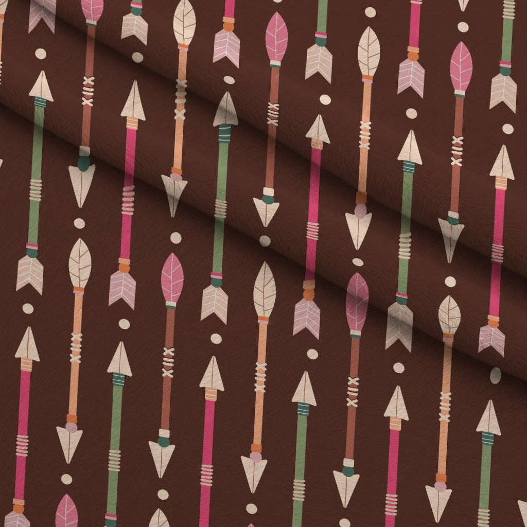 Rodeo Blooms Pattern 4 Fleece Fabric — fleece fabric folded close-up preview (mv-fleece-v1:lying)