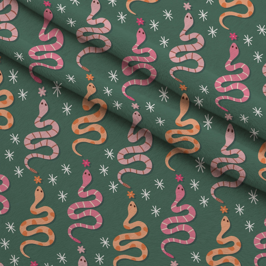 Rodeo Blooms Pattern 6 Fleece Fabric — fleece fabric folded close-up preview (mv-fleece-v1:lying)