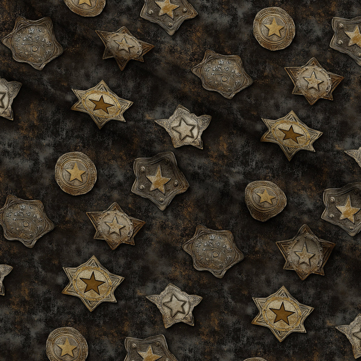 Rodeo Ranch Pattern 38 Fleece Fabric — fleece fabric folded close-up preview (mv-fleece-v1:lying)