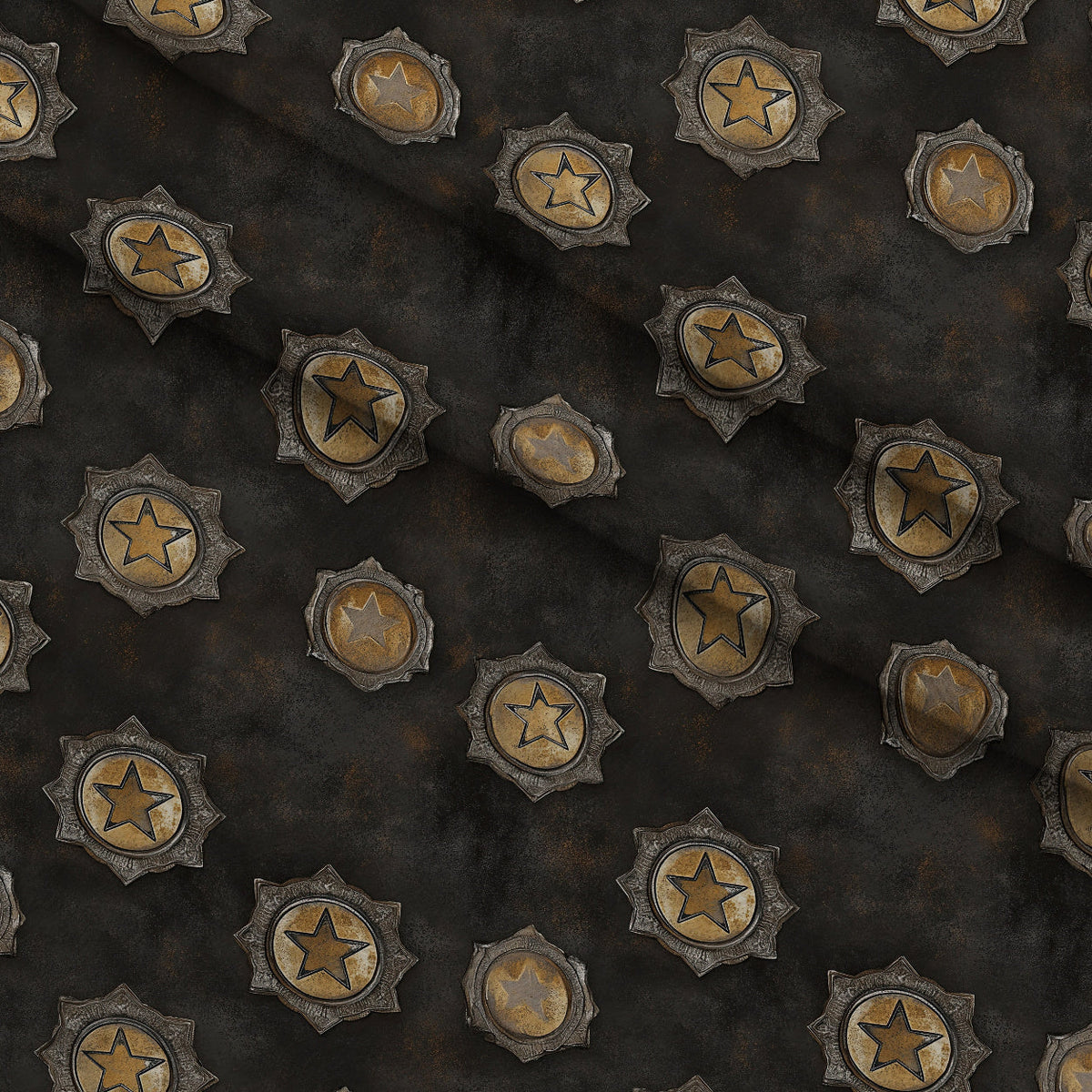 Rodeo Ranch Pattern 41 Fleece Fabric — fleece fabric folded close-up preview (mv-fleece-v1:lying)