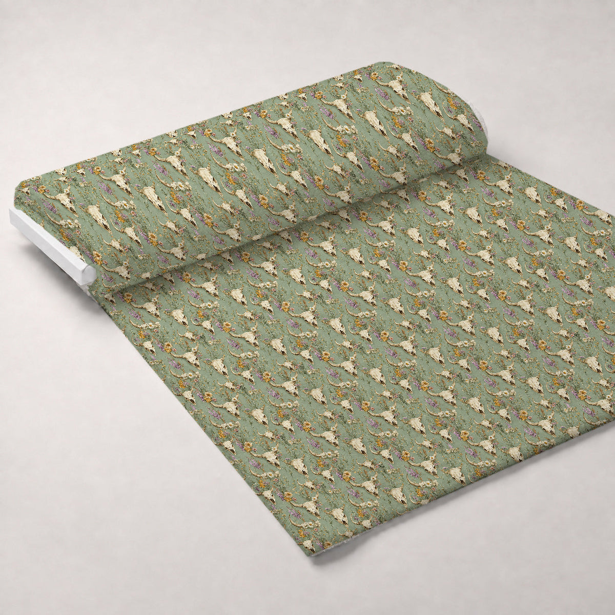 Rodeo Ranch Pattern 53 Fleece Fabric — fleece fabric unrolled bolt preview (mv-fleece-v1:bolt)