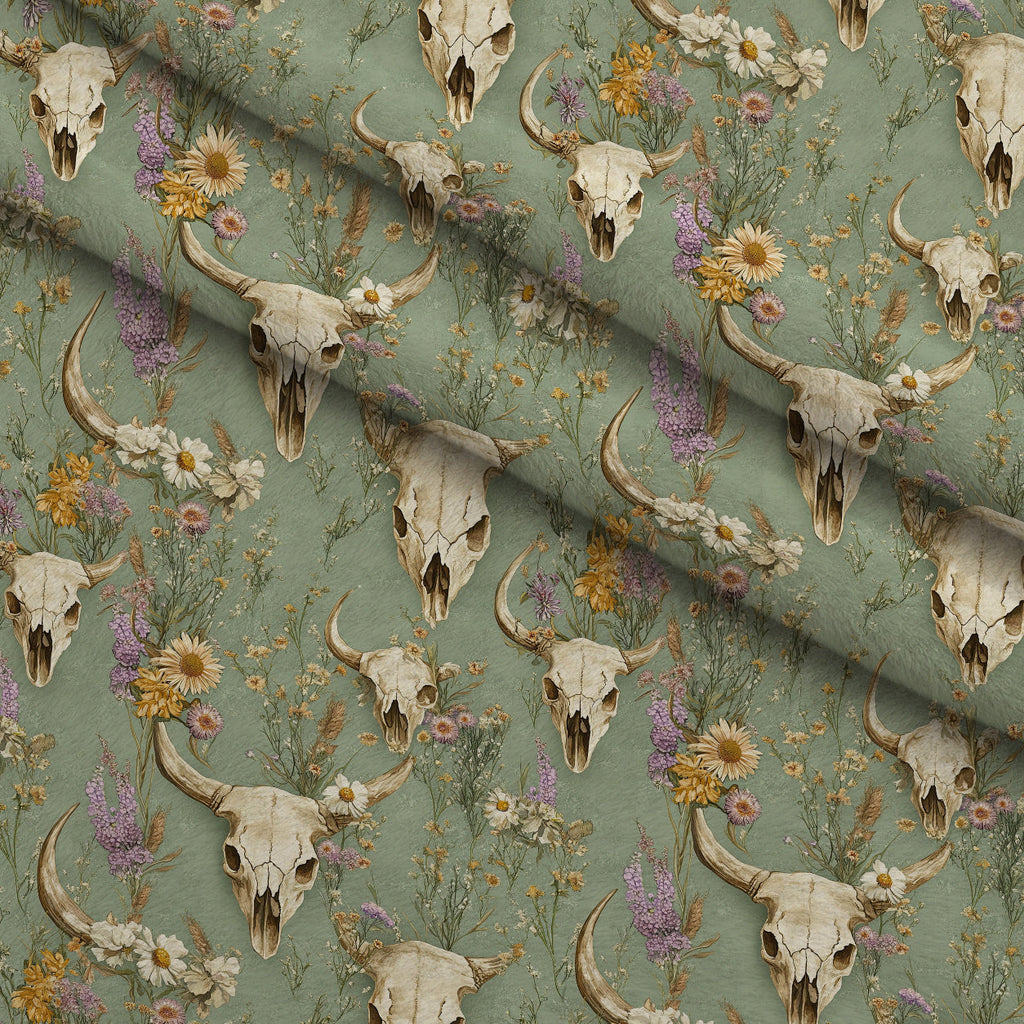 Rodeo Ranch Pattern 53 Fleece Fabric — fleece fabric folded close-up preview (mv-fleece-v1:lying)