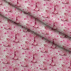 Rodeo Rose Pattern 1 Fleece Fabric — fleece fabric folded close-up preview (mv-fleece-v1:lying)