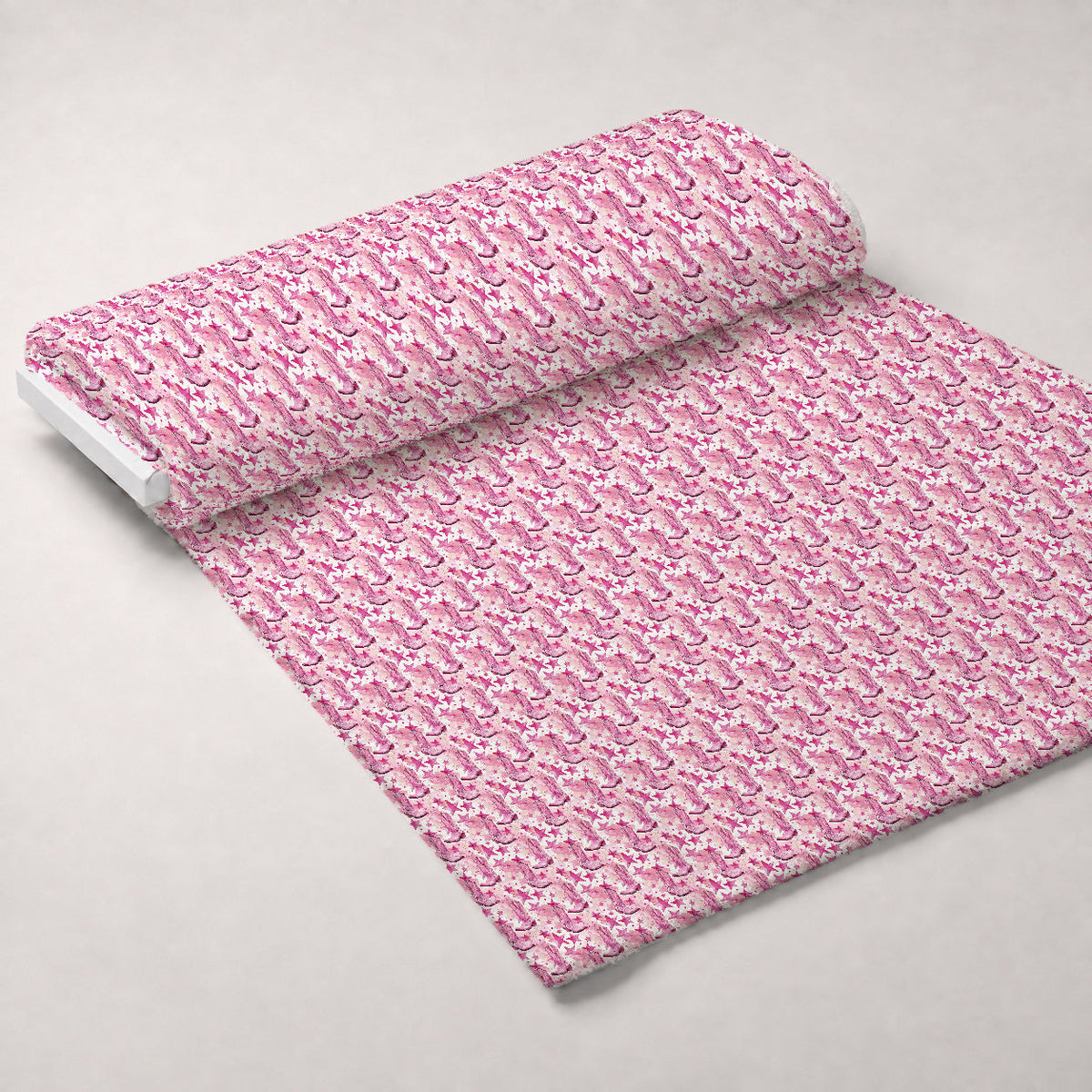Rodeo Rose Pattern 12 Fleece Fabric — fleece fabric unrolled bolt preview (mv-fleece-v1:bolt)
