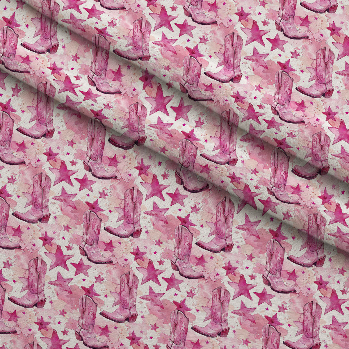 Rodeo Rose Pattern 12 Fleece Fabric — fleece fabric folded close-up preview (mv-fleece-v1:lying)