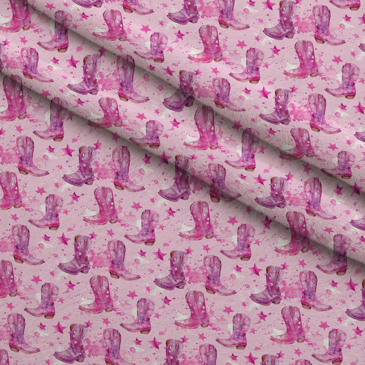 Rodeo Rose Pattern 13 Fleece Fabric — fleece fabric folded close-up preview (mv-fleece-v1:lying)