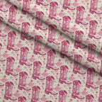 Rodeo Rose Pattern 14 Fleece Fabric — fleece fabric folded close-up preview (mv-fleece-v1:lying)