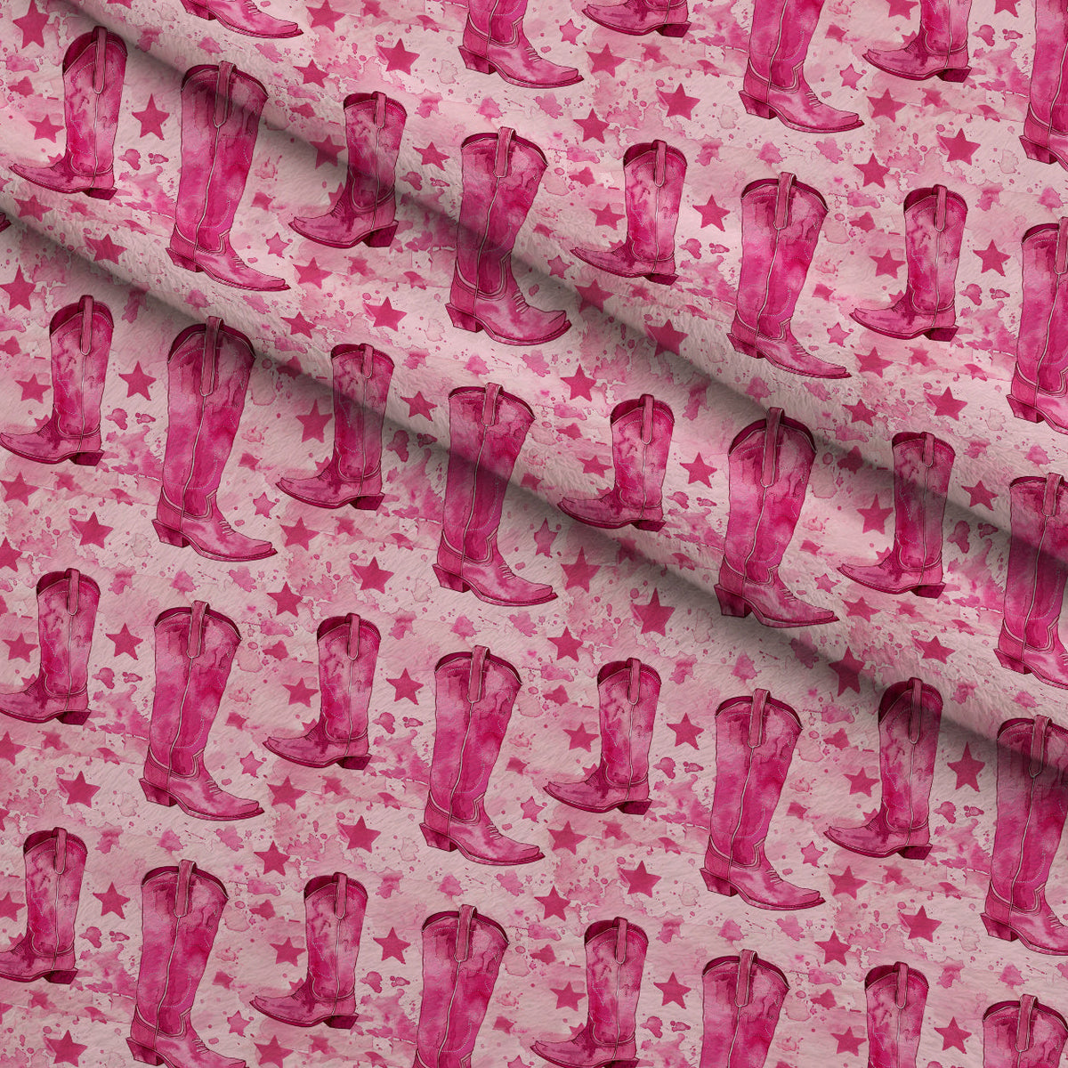 Rodeo Rose Pattern 15 Fleece Fabric — fleece fabric folded close-up preview (mv-fleece-v1:lying)