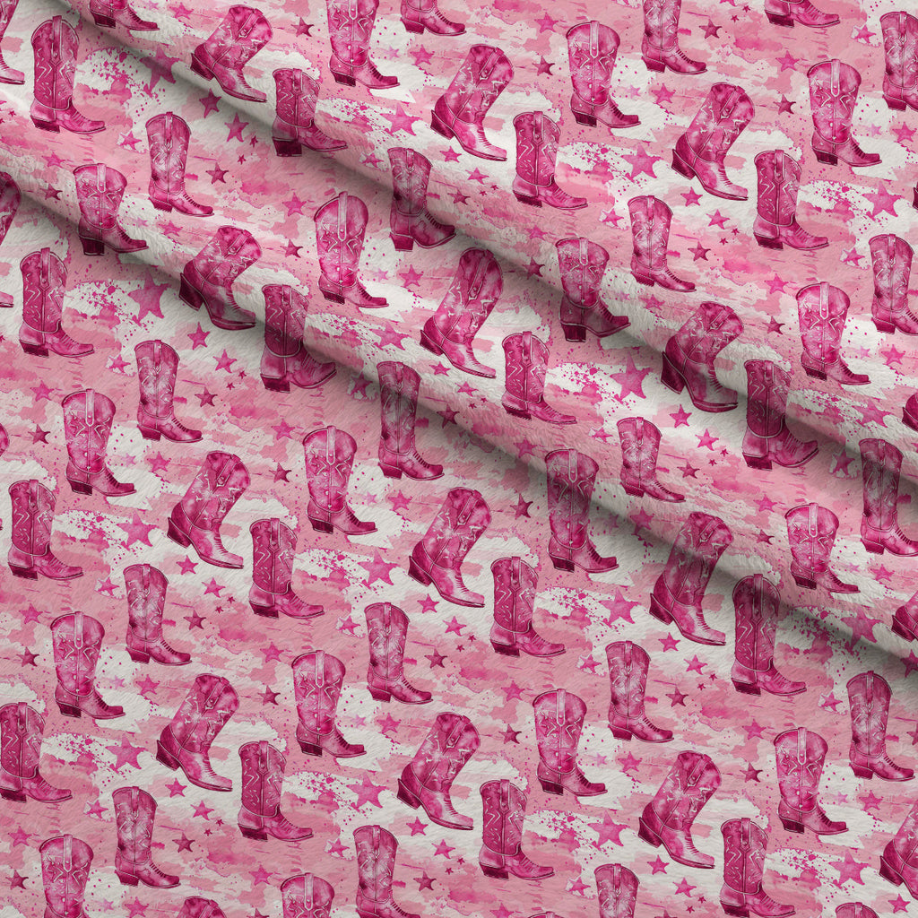 Rodeo Rose Pattern 16 Fleece Fabric — fleece fabric folded close-up preview (mv-fleece-v1:lying)