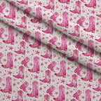 Rodeo Rose Pattern 17 Fleece Fabric — fleece fabric folded close-up preview (mv-fleece-v1:lying)