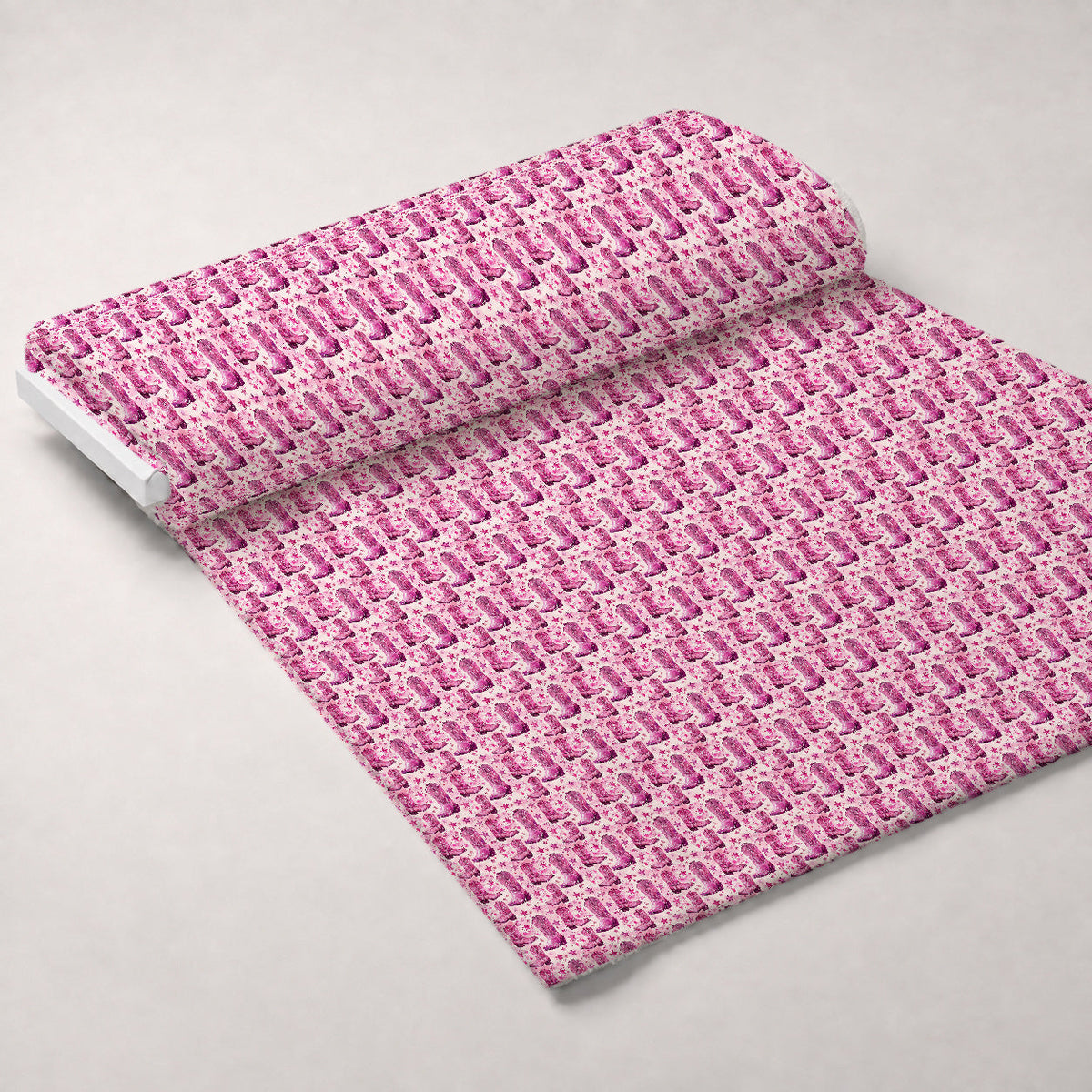 Rodeo Rose Pattern 3 Fleece Fabric — fleece fabric unrolled bolt preview (mv-fleece-v1:bolt)