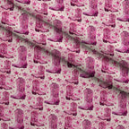 Rodeo Rose Pattern 3 Fleece Fabric — fleece fabric folded close-up preview (mv-fleece-v1:lying)