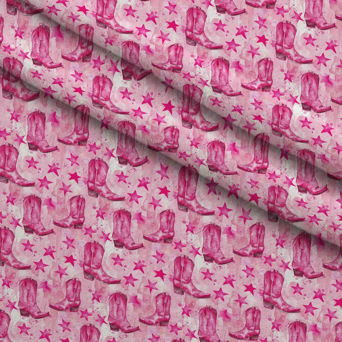 Rodeo Rose Pattern 4 Fleece Fabric — fleece fabric folded close-up preview (mv-fleece-v1:lying)