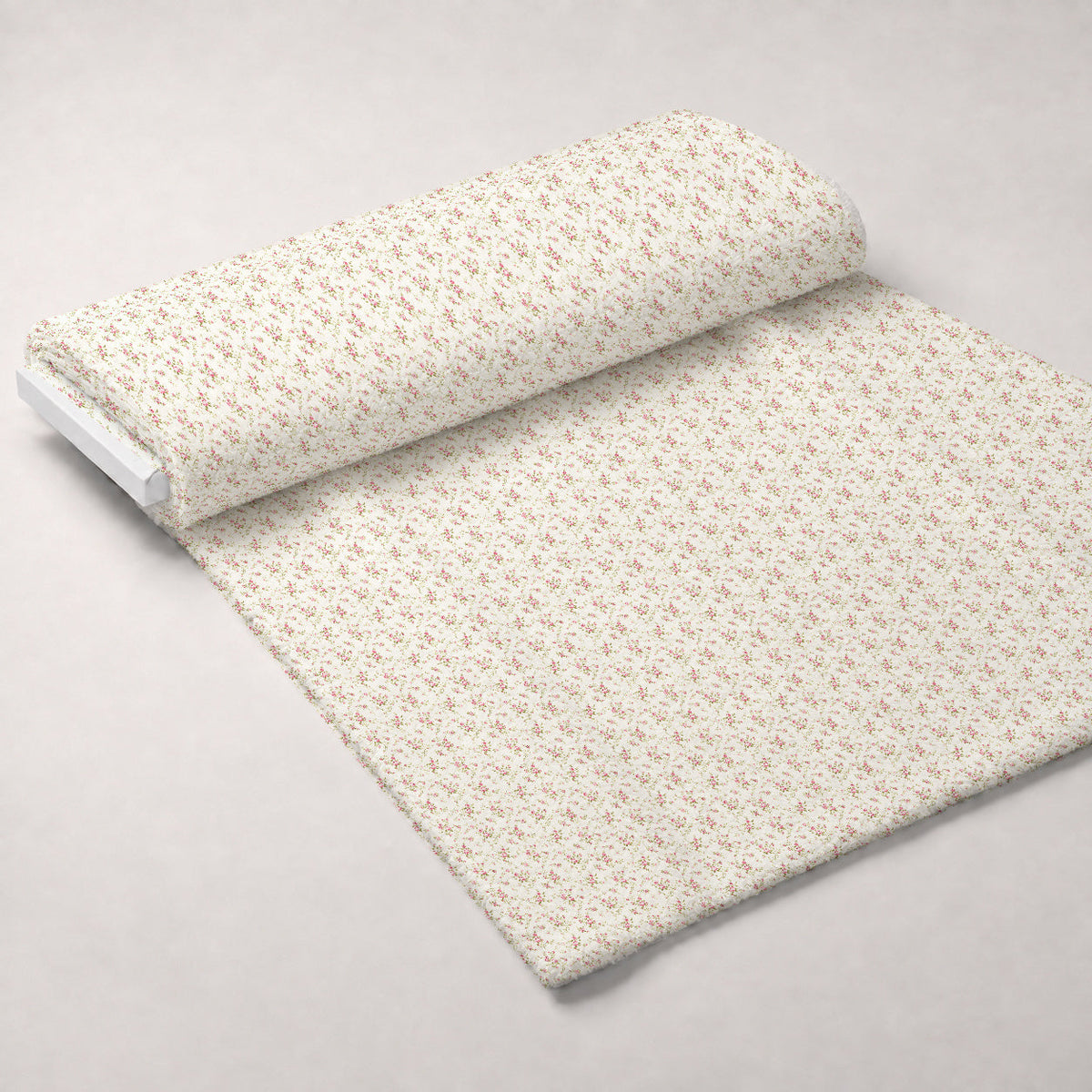 Rosebud Picnic Pattern 11 Fleece Fabric — fleece fabric unrolled bolt preview (mv-fleece-v1:bolt)